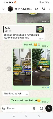 Testimonial Papan Bunga Pernikahan manggungjaya