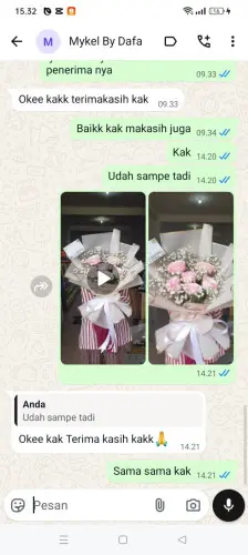 Testimonial Buket Bunga manggungjaya