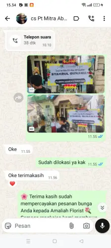 Testimonial Papan Bunga manggungjaya