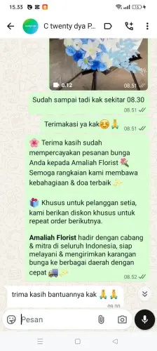 Testimonial Standing Flower manggungjaya