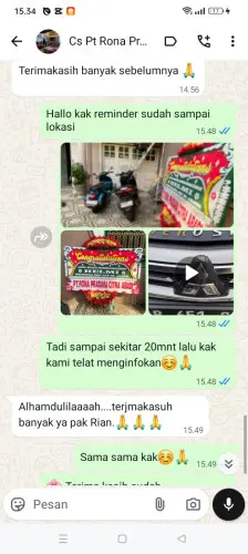 Testimonial Papan Bunga manggungjaya